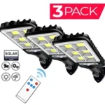 3PCS Outdoor Solar Wall Light LED Motion Sensor Bright Flood Street Lamp 3 Modes