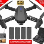 2025 New RC Drone With 4K HD Dual Camera WiFi FPV Foldable Quadcopter +4 Battery